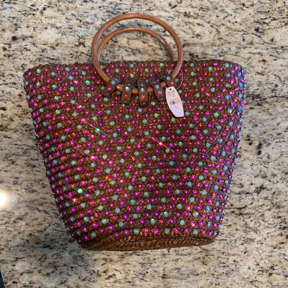 RARE limited edition 
Victoria’s Secret basket tote NWTs